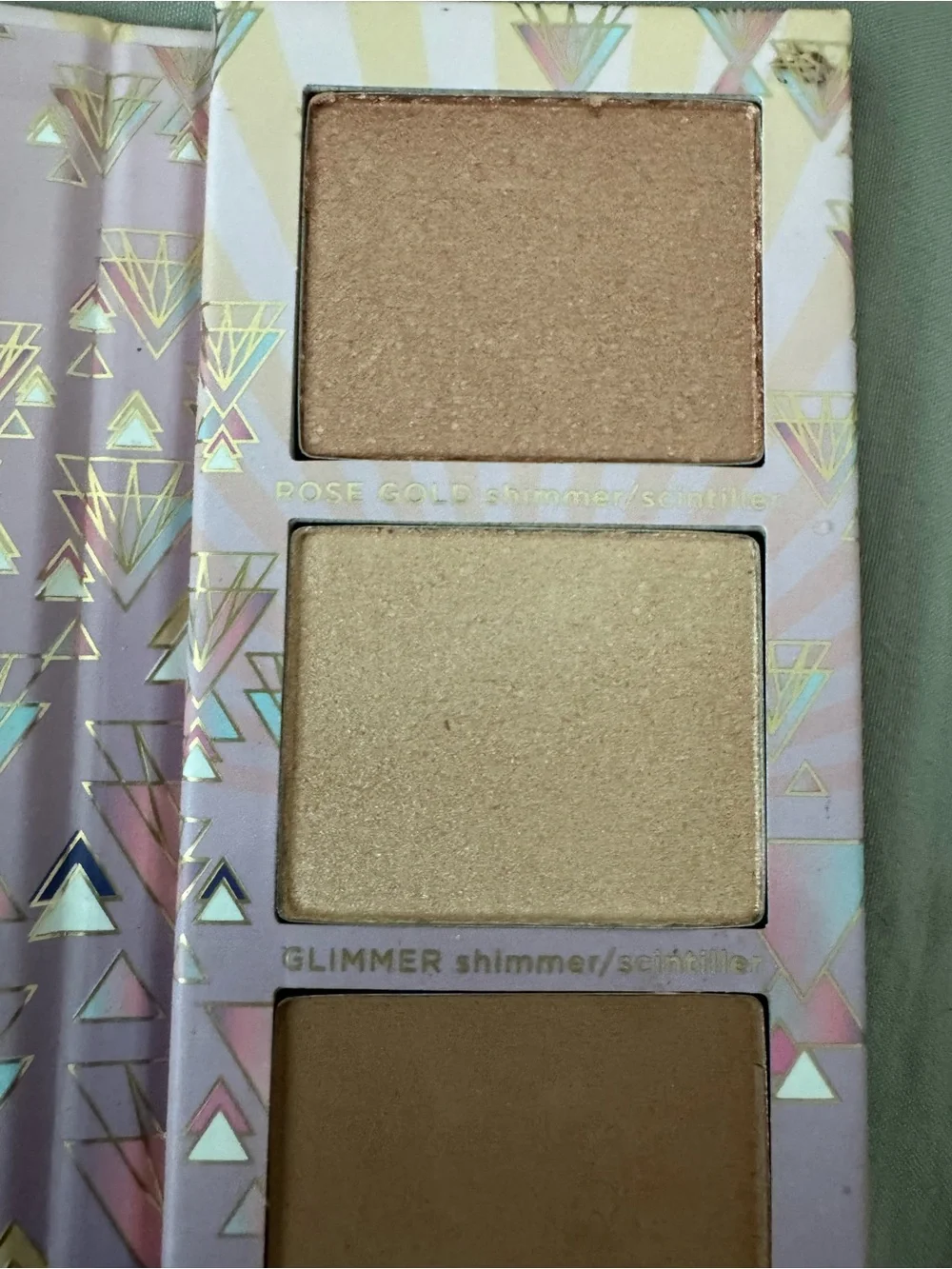 Pacifica Radiance Powders Blush & Highlight Trio — Pink, Tan, Gold